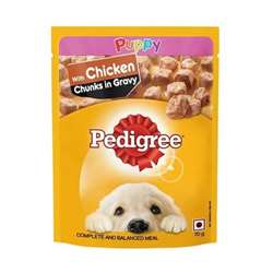 Pedigree Puppy Chicken Chunks Gravy Food